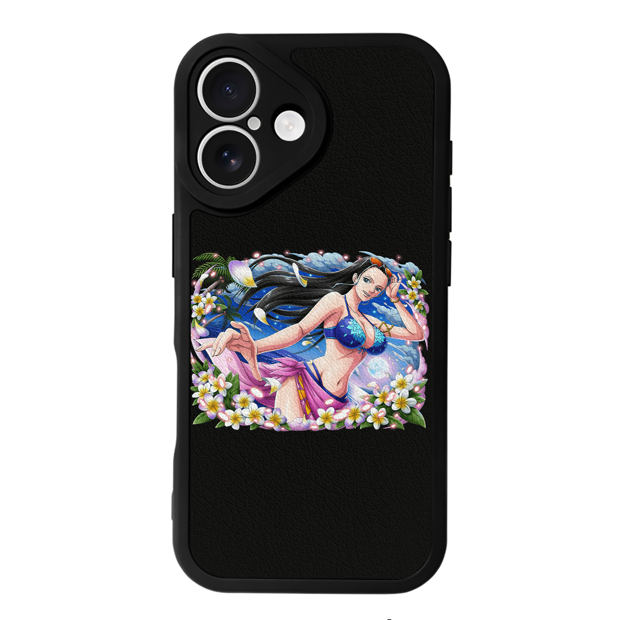 （画像用） ワンピース ニコ・ロビン ONE PIECE Nico Robin 【iPhone 16シリーズ対応】シリコンスマホケース（レザー調） 材質：シリコン